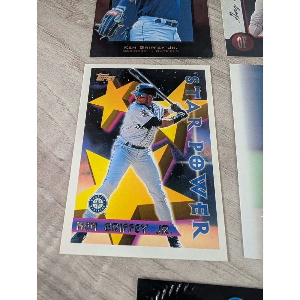 Ken Griffey Jr Lot Of 8 Baseball Trading Cards 90s Seattle Mariners MLB